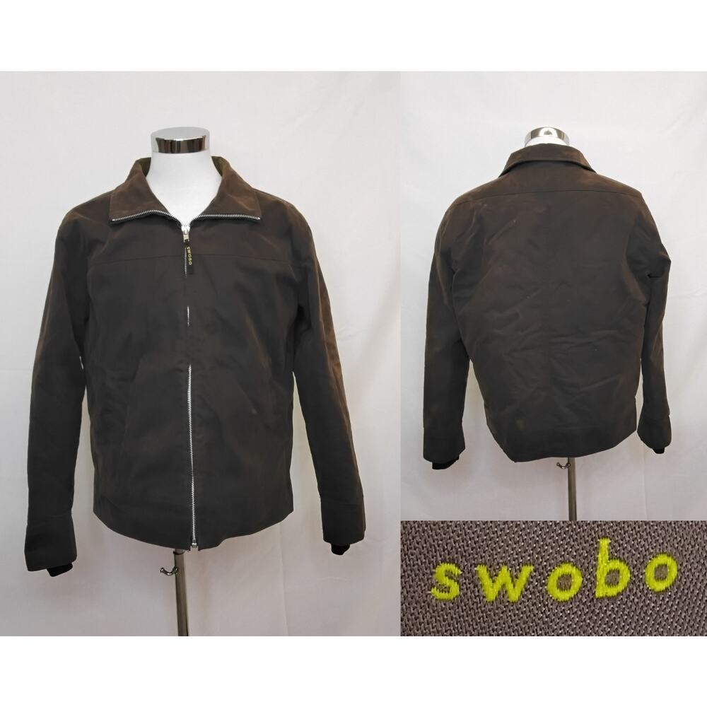 Swobo Waxed Cotton Insulated Cycling Jacket Mens L VTG 2006 Mtn Bike RARE #W4724
